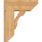Ekena Millwork Olympic Slat Smooth Bracket w/ Offset Brace, Western Red Cedar, 7 1/2"W x 18"D x 22"H BKT0806X18X22OLY06SWR - alternate 2